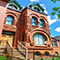 Brownstone mansion on Washington Blvd